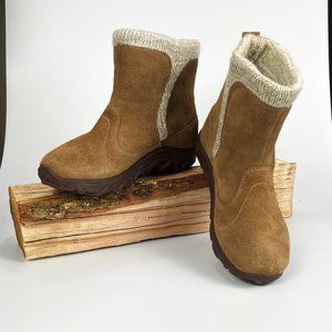 Boots, Youth/Big Kid Sz 3, Merrell® Jungle Moc, Suede, Taupe, NWOT!
